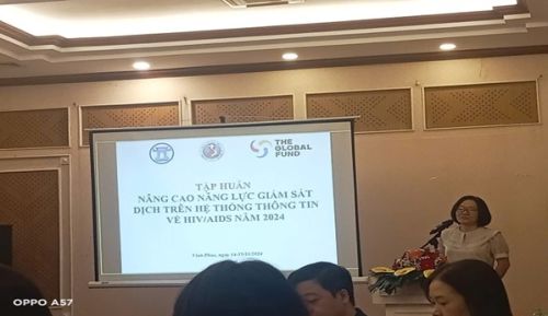 Tập huấn nâng cao năng lực giám sát dịch trên hệ thống thông tin về HIV/AIDS năm 2024