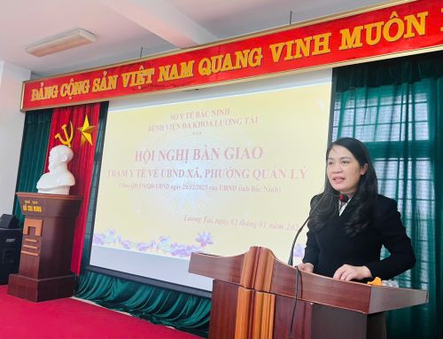 Sở Y tế Bắc Ninh tổ chức bàn giao các trạm y tế huyện Lương Tài về UBND xã quản lý
