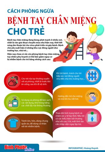 Infographic - Cách phòng ngừa bệnh tay - chân - miệng cho trẻ