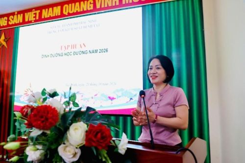 Trung tâm Kiểm soát bệnh tật Bắc Ninh tập huấn dinh dưỡng học đường năm 2026