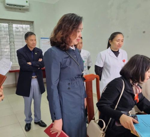 CDC Bắc Ninh kiểm tra, giám sát công tác điều trị Methadone tại Trạm Y tế Sơn Động