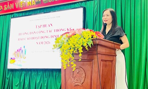 Tăng cường năng lực thống kê, báo cáo chương trình dinh dưỡng tại tuyến cơ sở