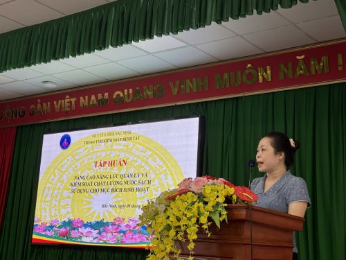 Tập huấn nâng cao năng lực quản lý chất lượng nước sạch năm 2026