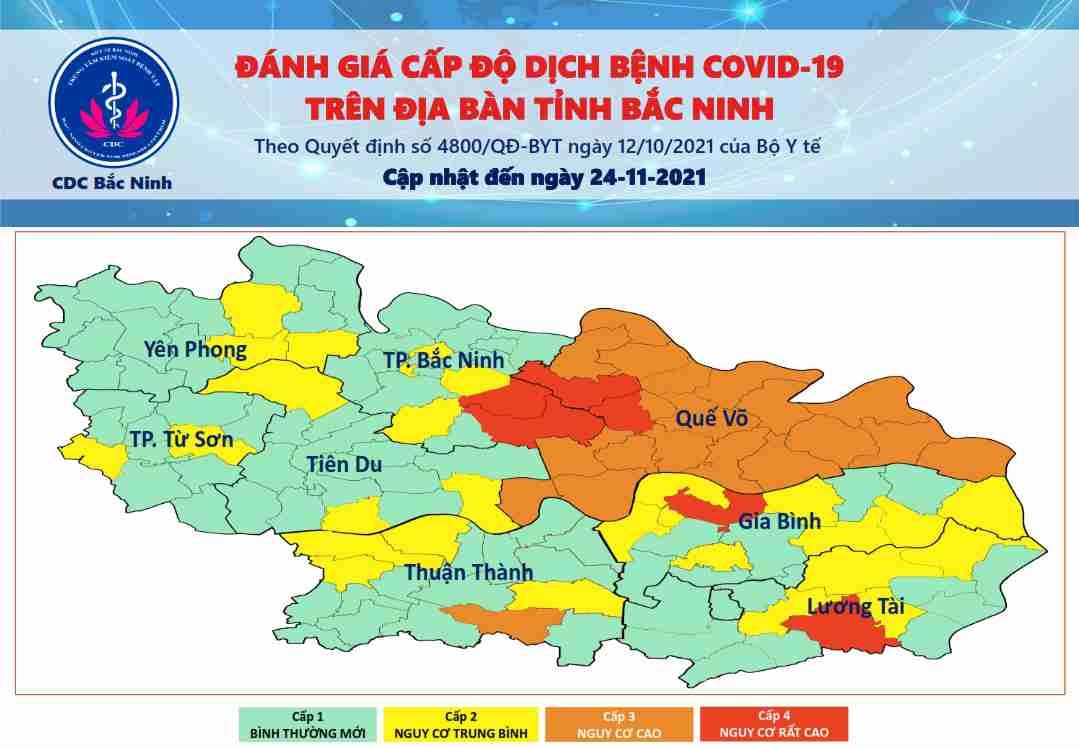Bản đồ dịch Bắc Ninh đã được cập nhật đầy đủ nhất đến năm 2024, giúp người dân trong và ngoài tỉnh có thể nắm bắt tình hình dịch bệnh một cách đầy đủ và chính xác nhất.